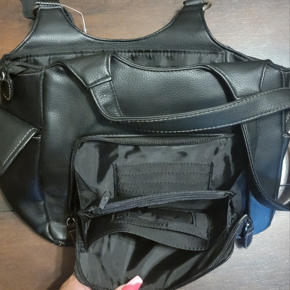 Authentic Genuine Leather Black Purse - Picture 2 of 4